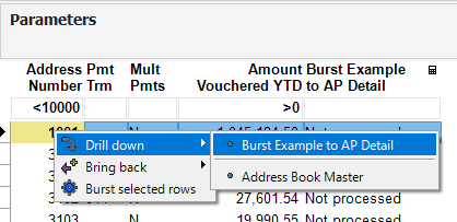 Burst Example to AP Detail