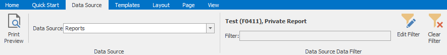 Data Source Filter for Cascading Parameter