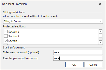 Rich Text Editor - Document Protection
