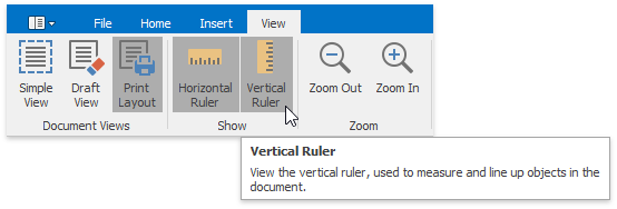 RTEVerticalRuler