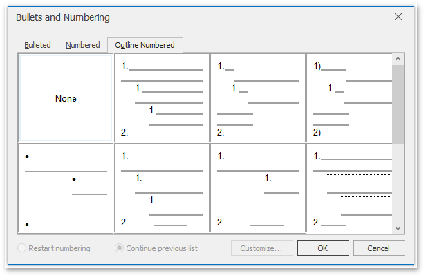 RTEMultilevelListBulletsAndNumberingMenu