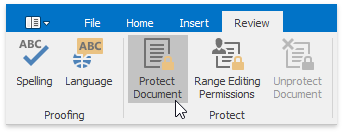 RTEProtectDocumentRibbonMenu