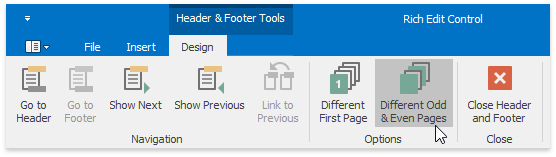 RTEHFDifferentOddAndEvenPages