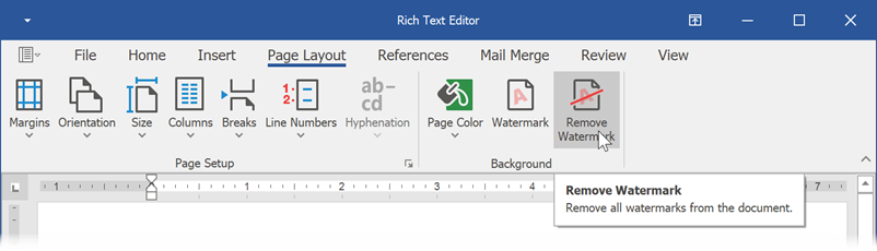 remove watermark with ribbon