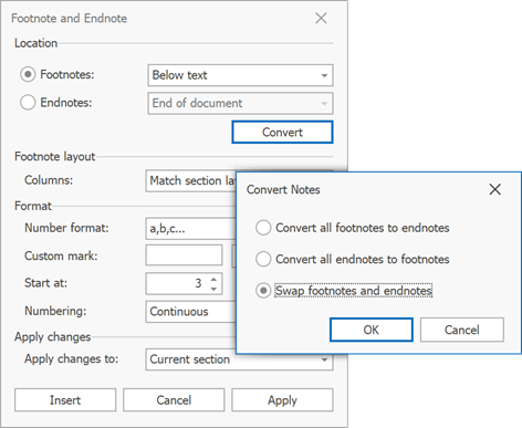 convert notes