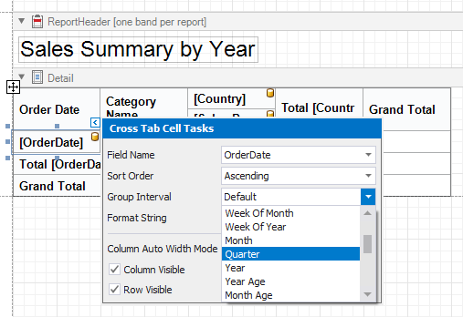 Create A Cross Tab Report Reportsnow Das User Guide