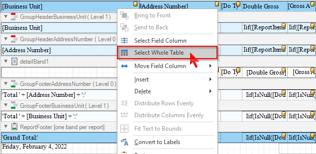 Field Controls Column Field Control Operations
