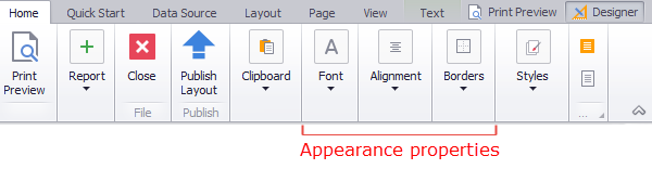 Appearance Properties