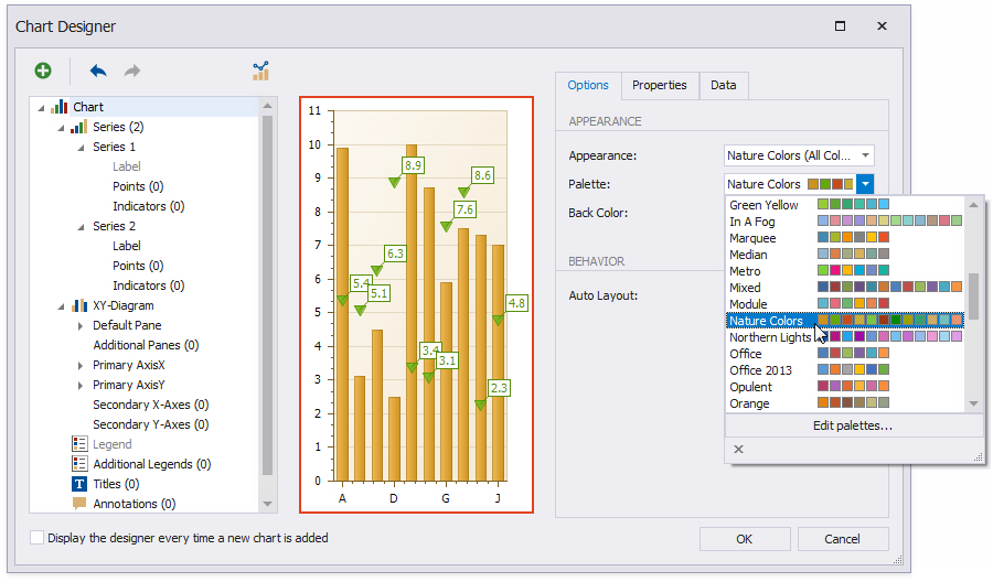 Add a Chart (Set Up Series Manually)