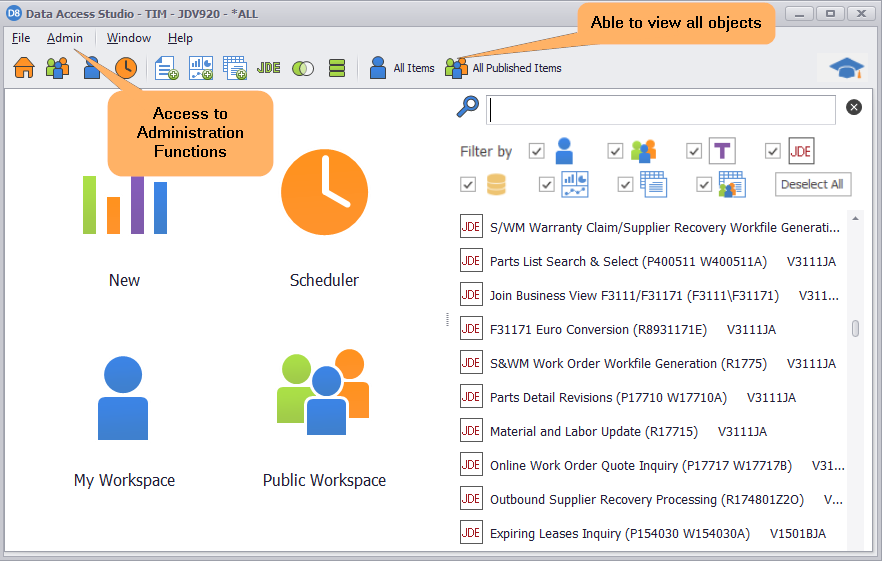 Administrator Window