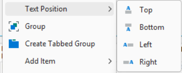 Text Position Options