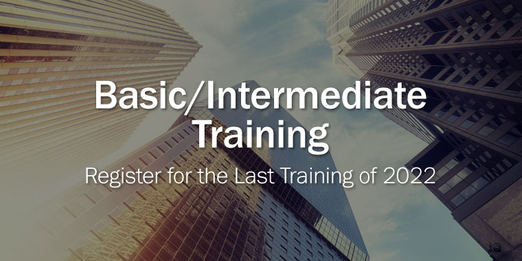 Featured image for “Register for the Last Training of 2022”