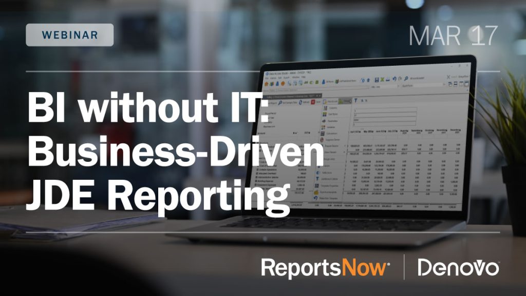 JD Edwards Reporting Solution - ReportsNow