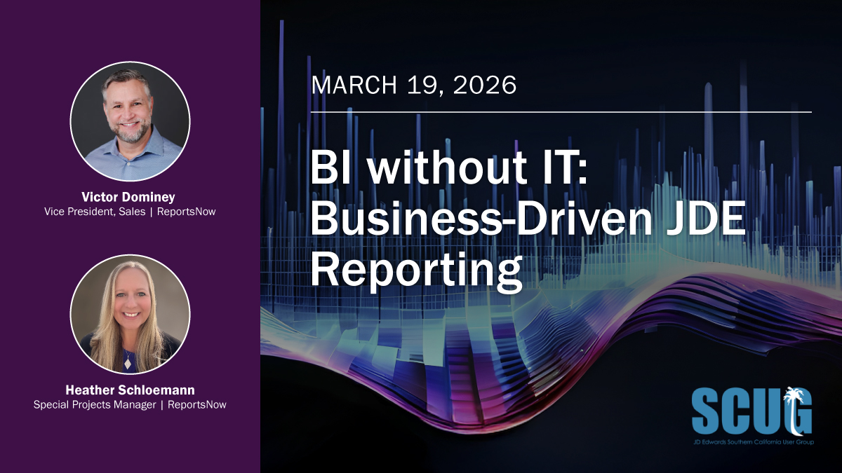 BI without IT: Business-Driven JDE Reporting