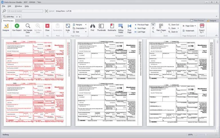 ProReports - 1099-Misc