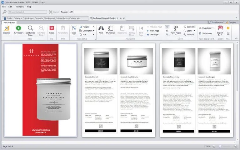 ProReports - Product Catalog